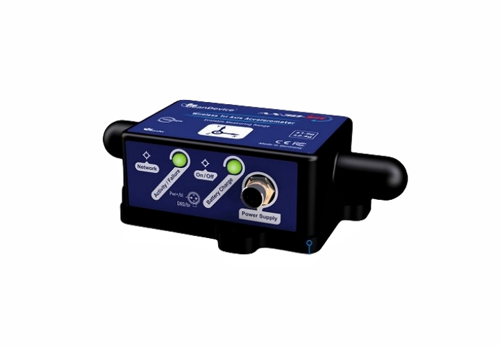 BeanAir BeanDevice® 2.4GHz AX-3D -SR 無線超低噪聲振動傳感器