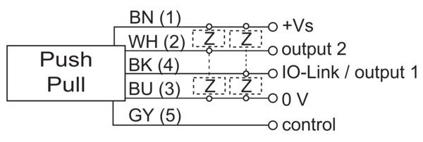 UR18.EB0.2-GP2J.9SF 傳(chuan) 感器的接線圖
